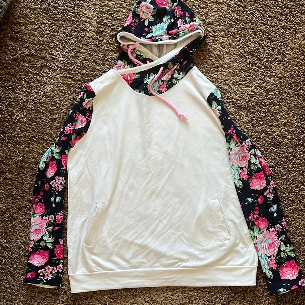 Boutique Floral Hoodie